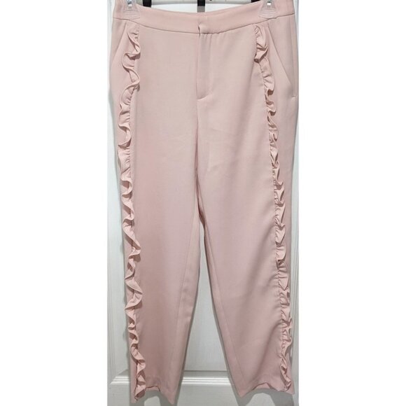 Zara | Pink Frill Trousers - Picture 4 of 10